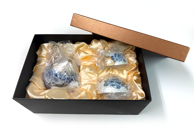 新青花富貴財源福祿壺組